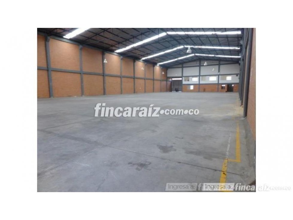 BODEGA FUNZA 2000 M2 PARQUE. IND.