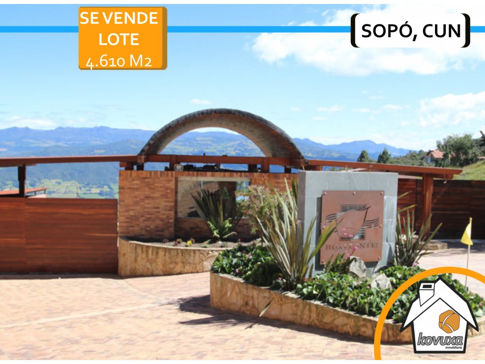 Se vende lote en Sopó