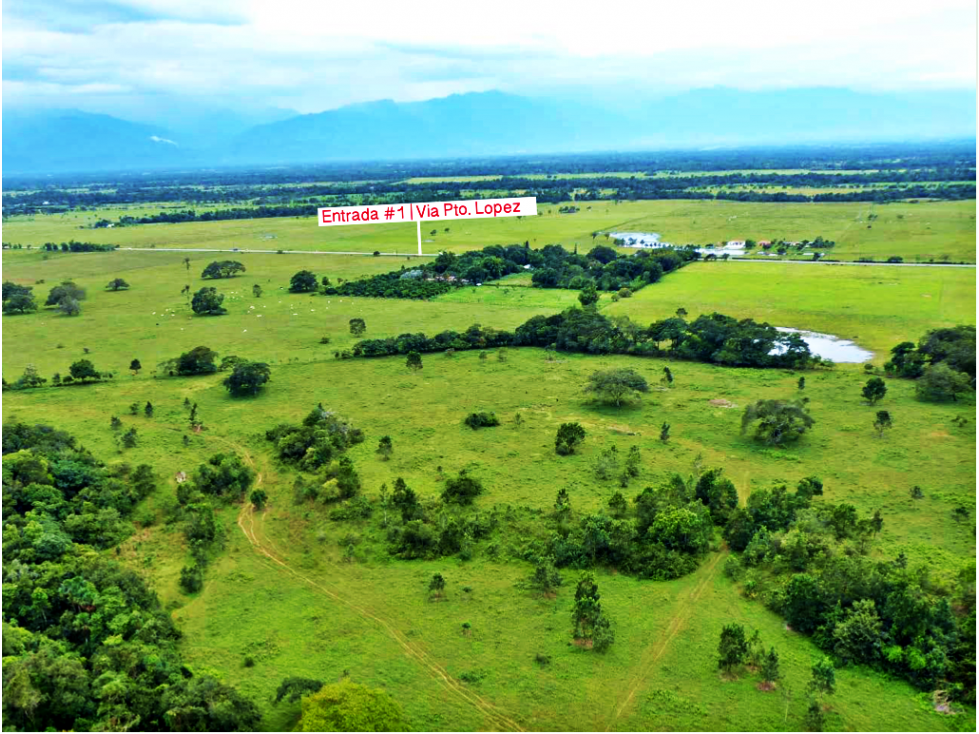 LOTE PARA LA VENTA EN VILLAVICENCIO META, VÍA PUERTO LÓPEZ, META.