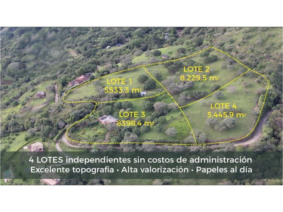 Lotes en venta en Sopetrán