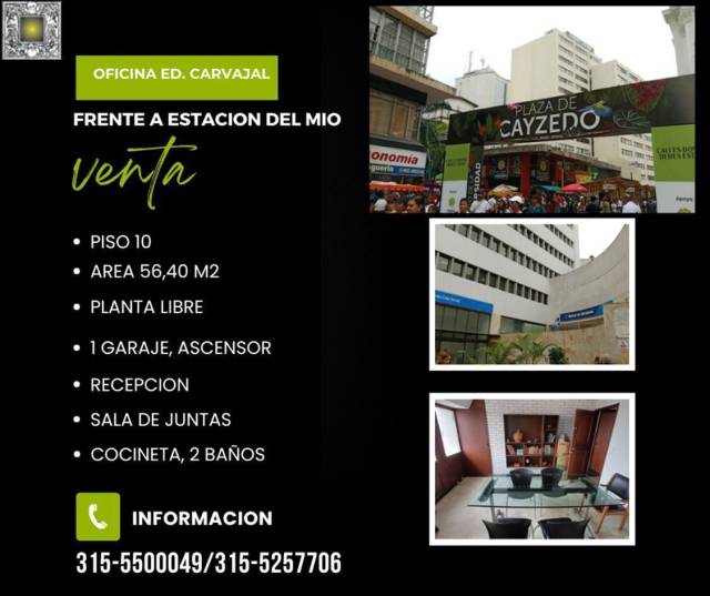 Venta de Oficina en Edificio Carvajal