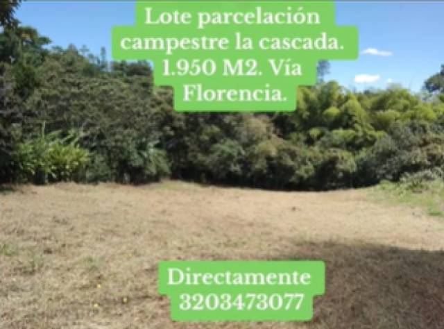 Lote a 10 kilómetros de Popayán vía Cali